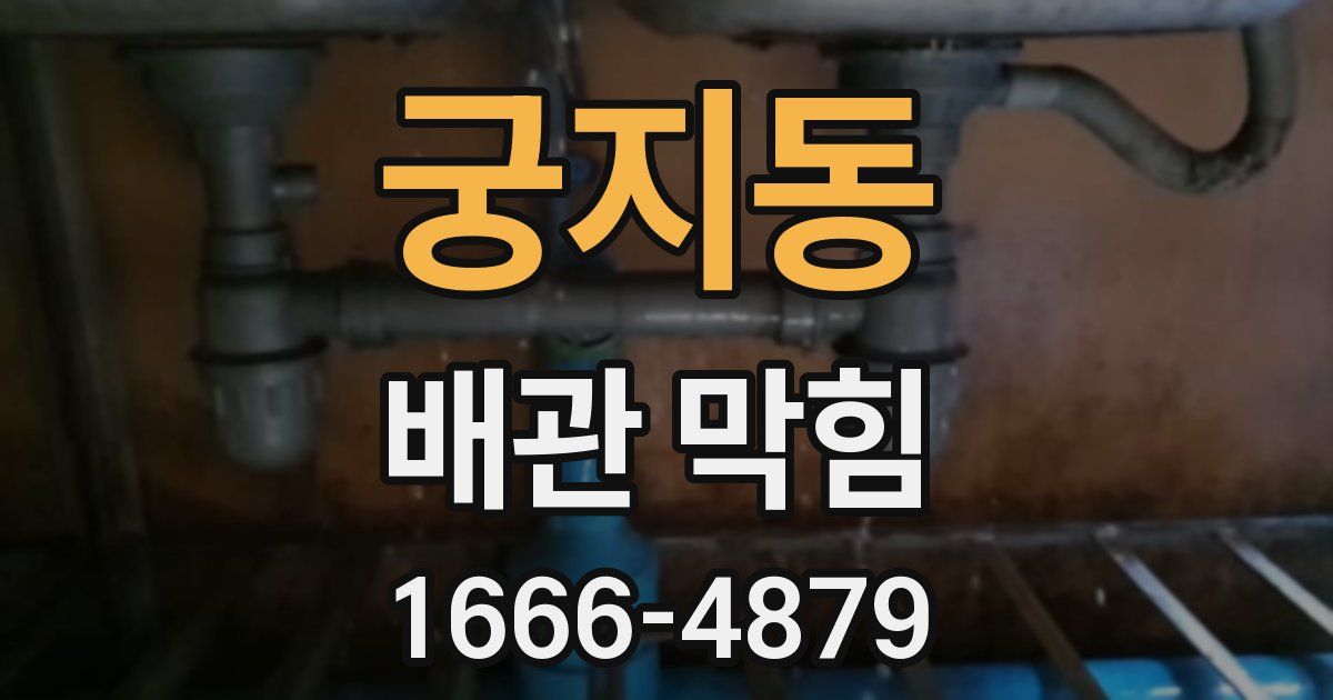 궁지동 배관 막힘