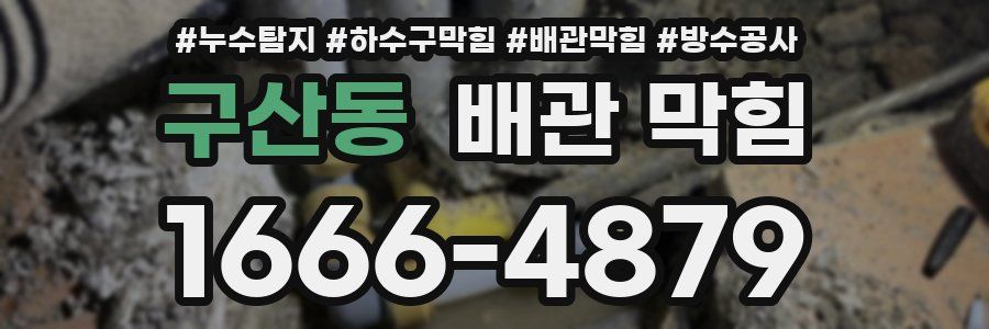 구산동 배관 막힘
