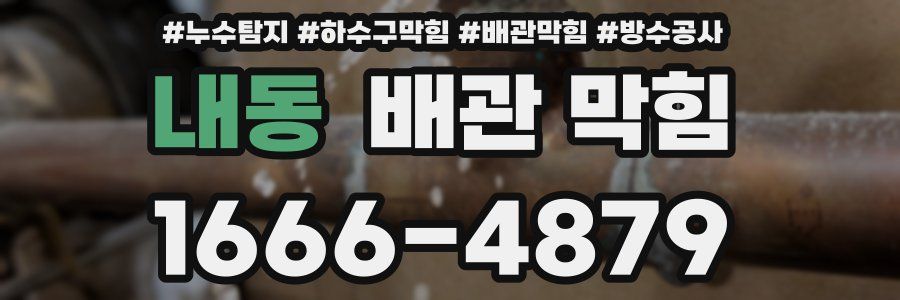내동 배관 막힘