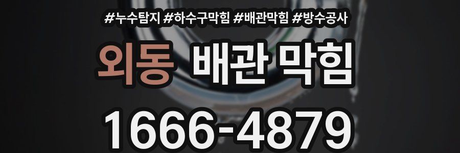 외동 배관 막힘