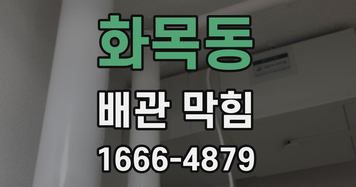 화목동 배관 막힘