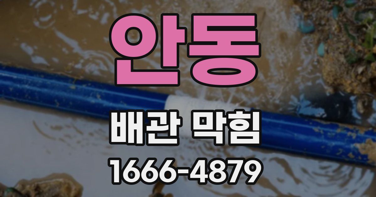 안동 배관 막힘
