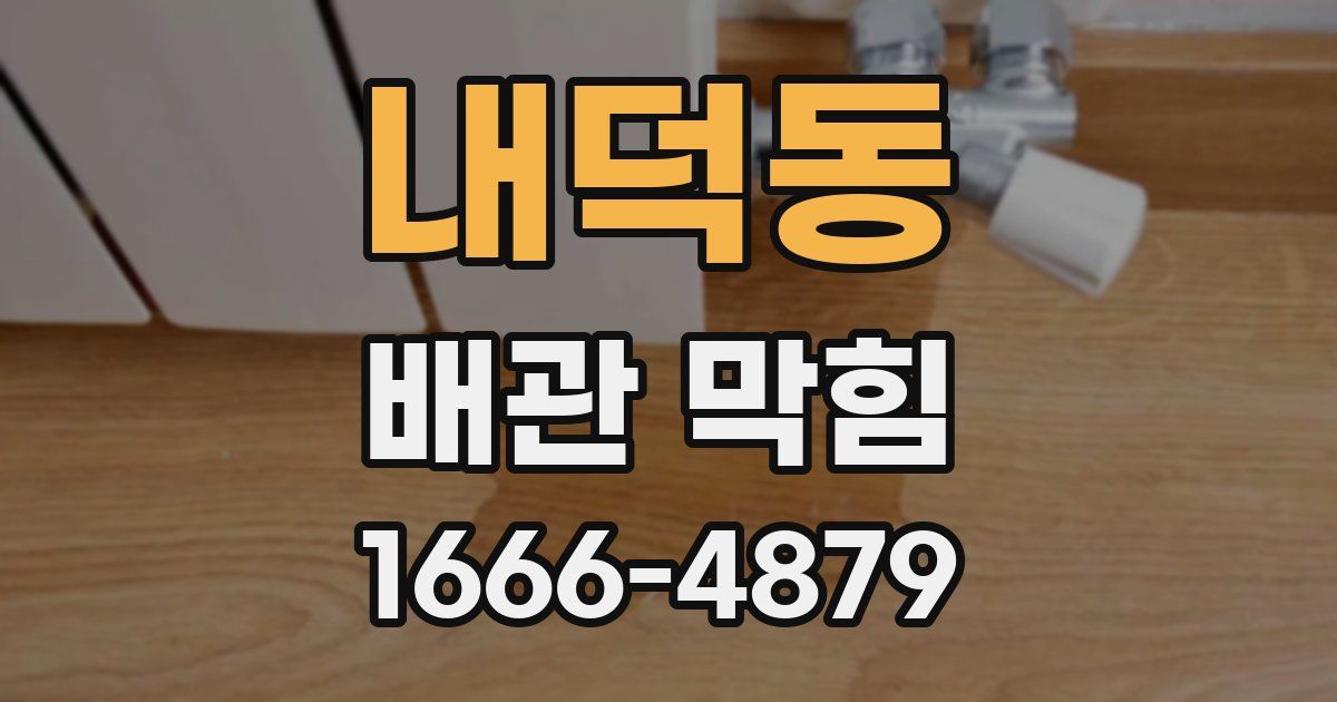 내덕동 배관 막힘