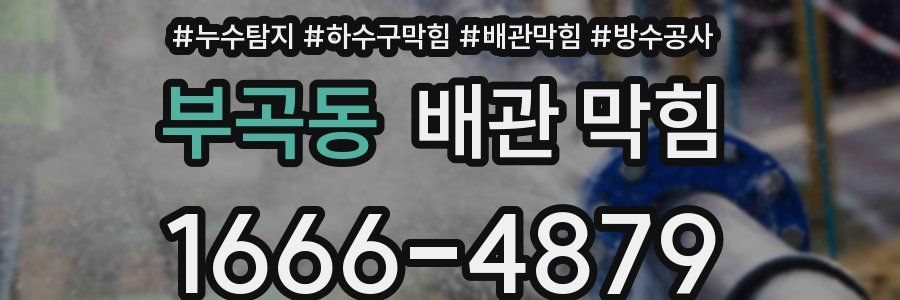 부곡동 배관 막힘