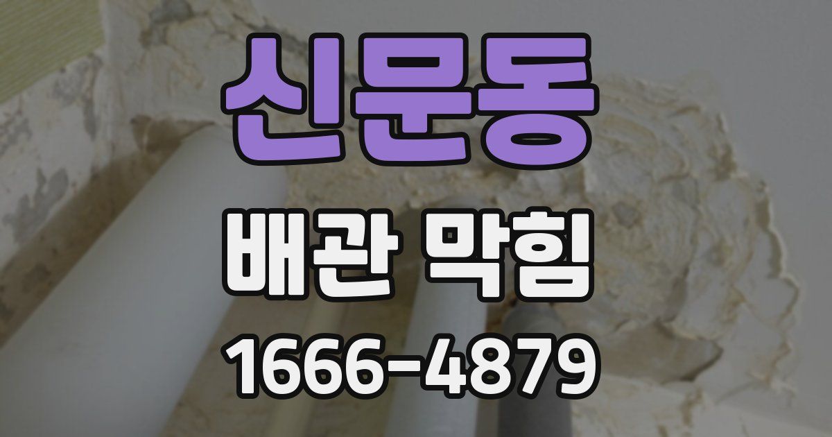 신문동 배관 막힘