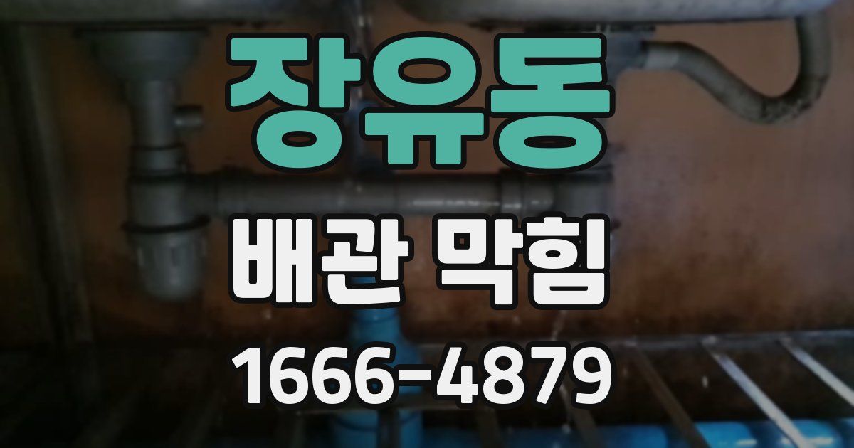 장유동 배관 막힘
