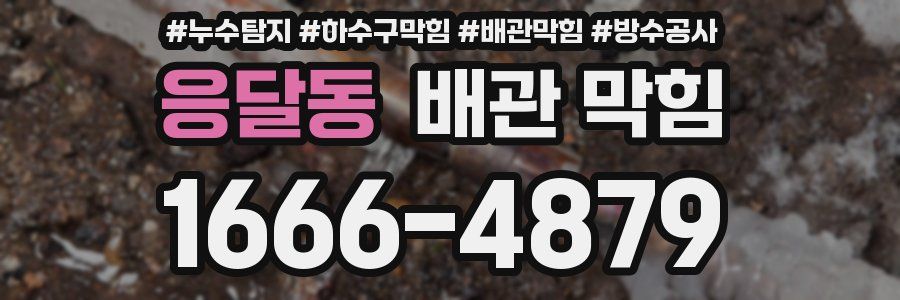 응달동 배관 막힘