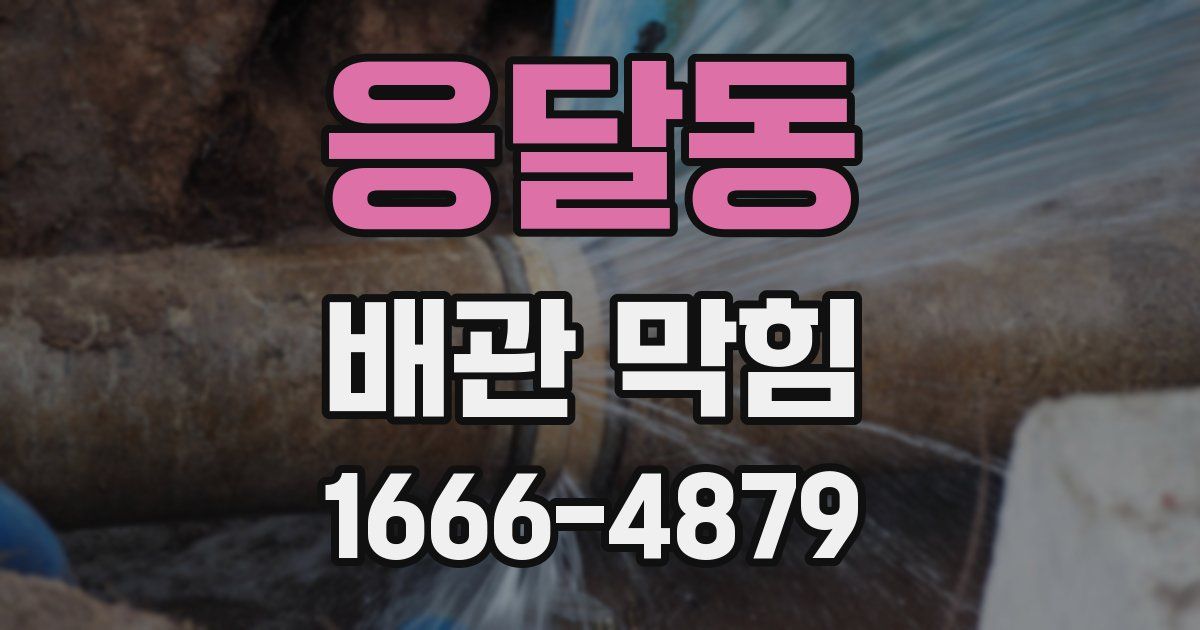 응달동 배관 막힘
