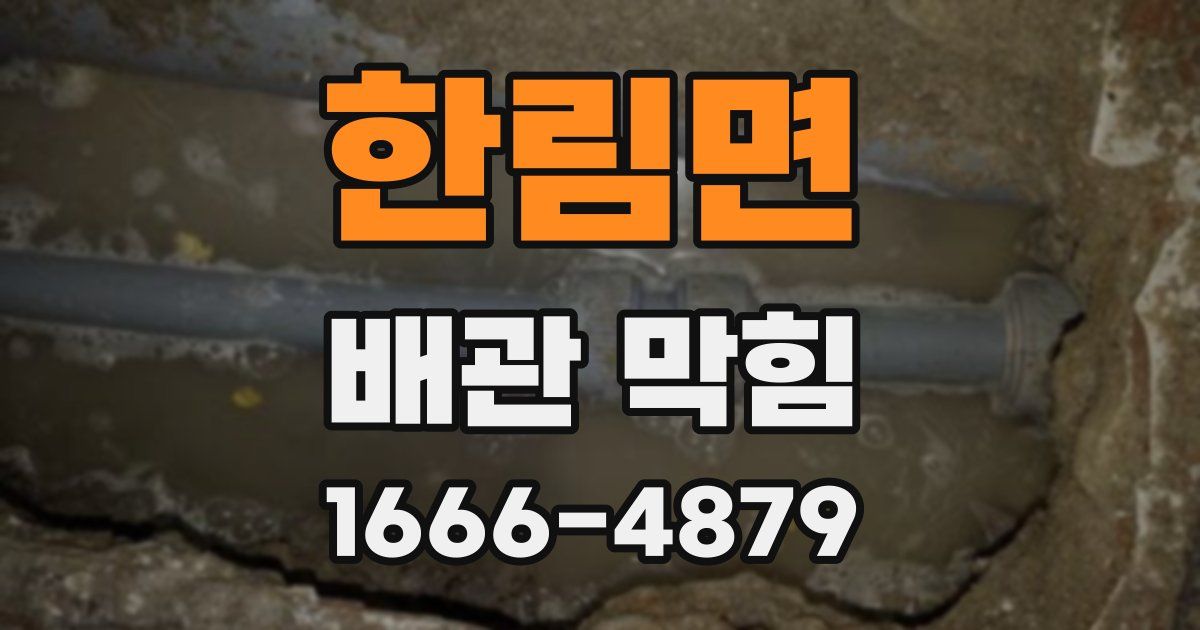 한림면 배관 막힘