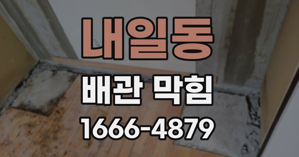 내일동 배관 막힘