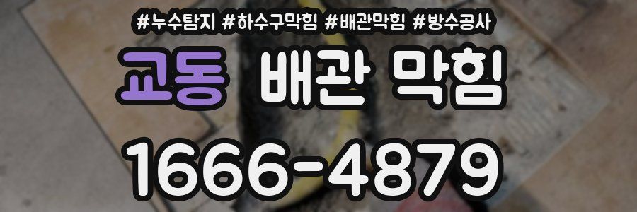교동 배관 막힘