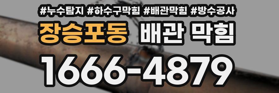 장승포동 배관 막힘