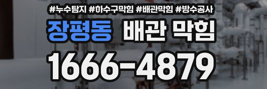 장평동 배관 막힘