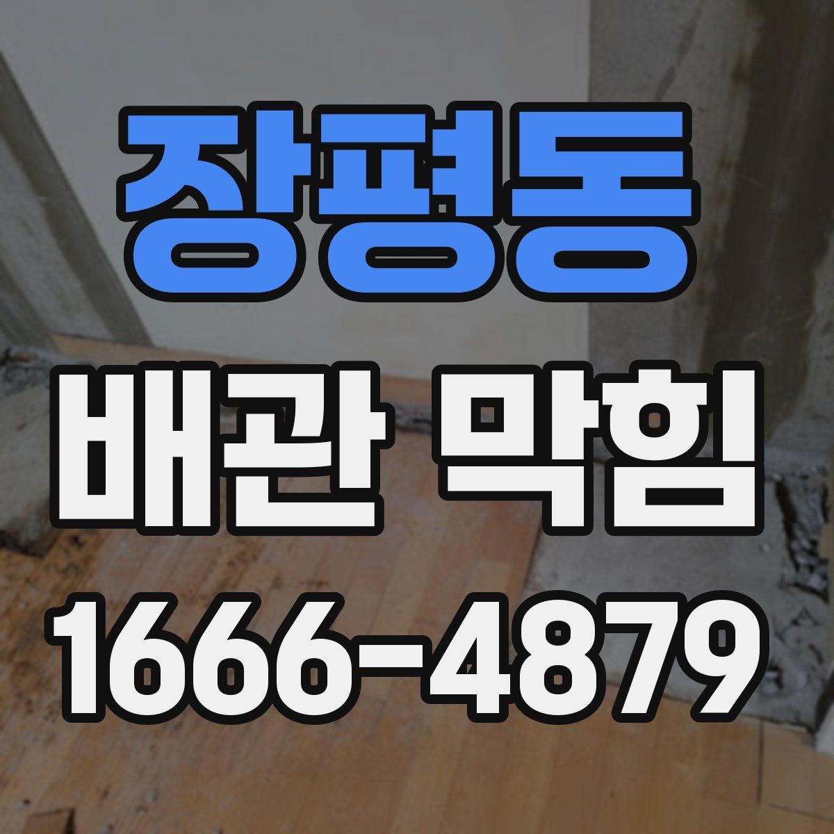 장평동 배관 막힘