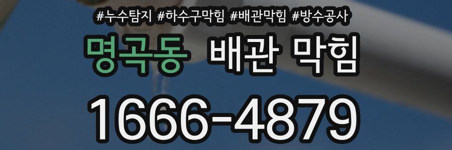 명곡동 배관 막힘