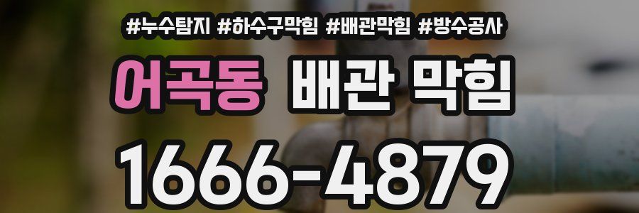어곡동 배관 막힘