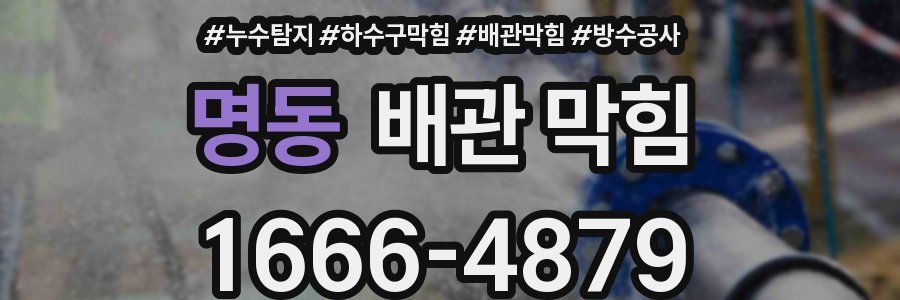 명동 배관 막힘