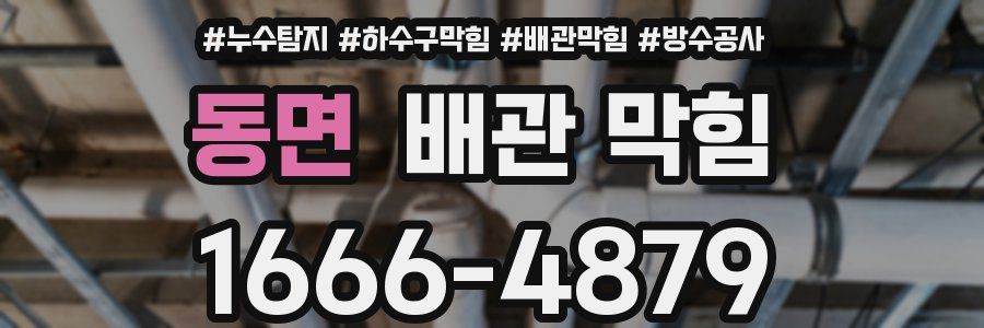 동면 배관 막힘