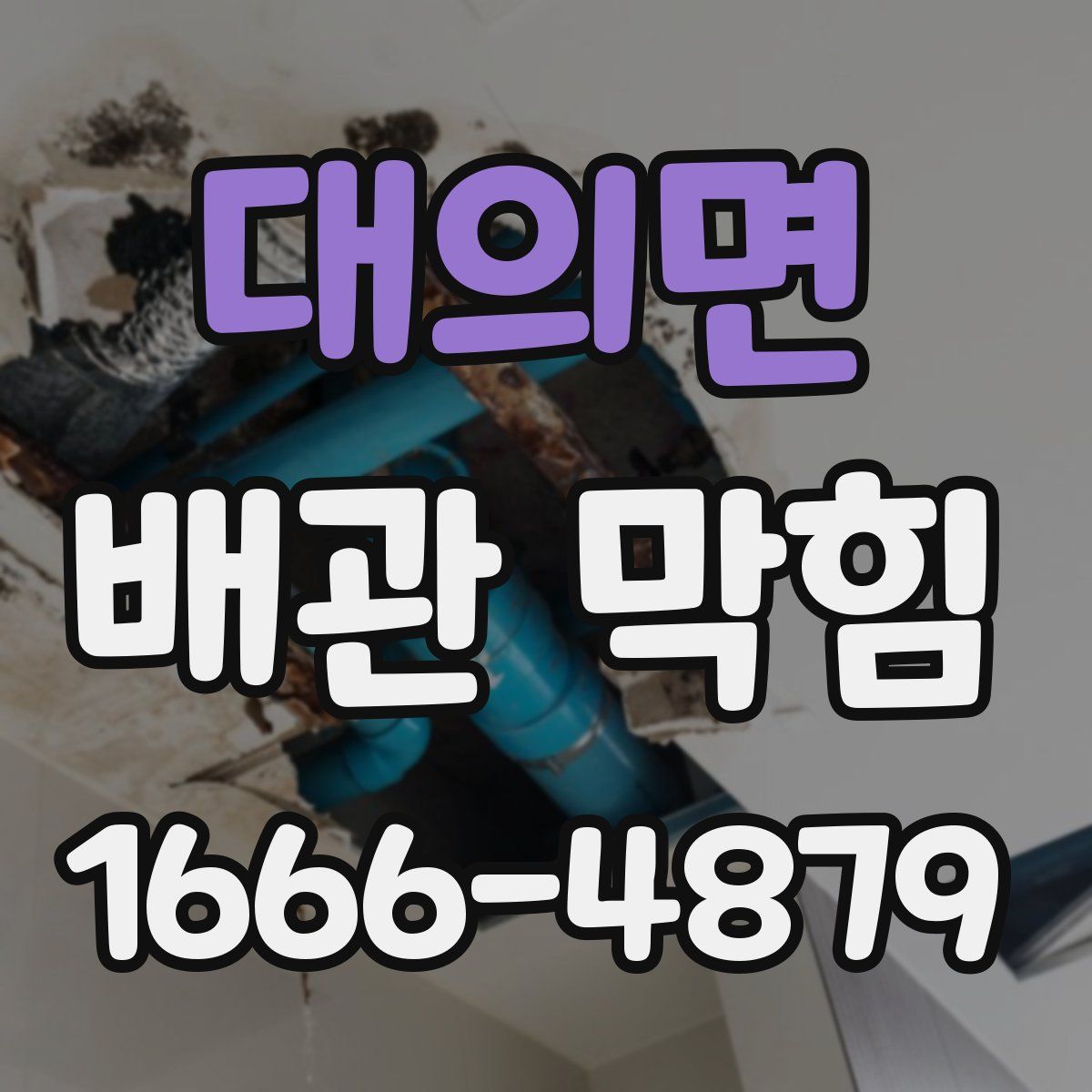 대의면 배관 막힘