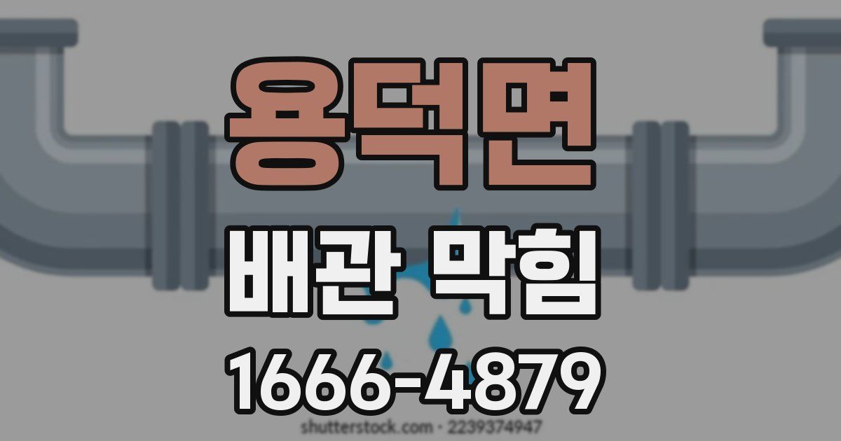 용덕면 배관 막힘