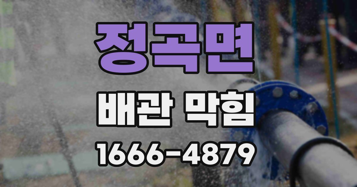 정곡면 배관 막힘