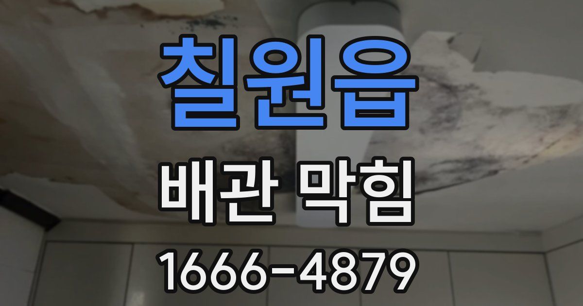 칠원읍 배관 막힘