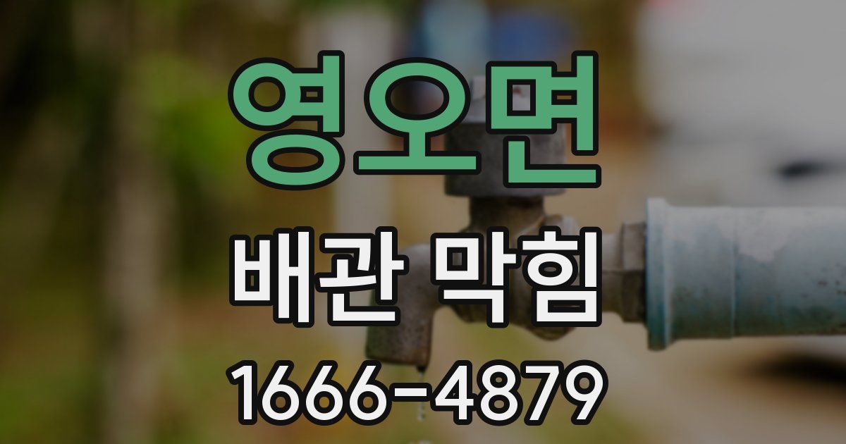 영오면 배관 막힘