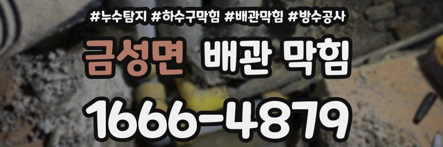 금성면 배관 막힘