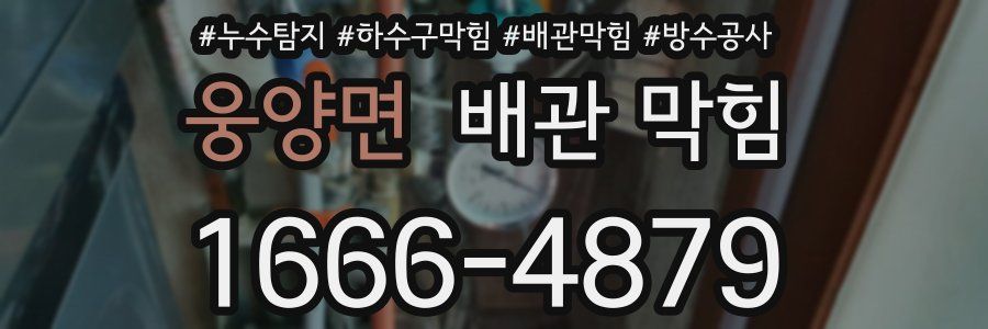 웅양면 배관 막힘