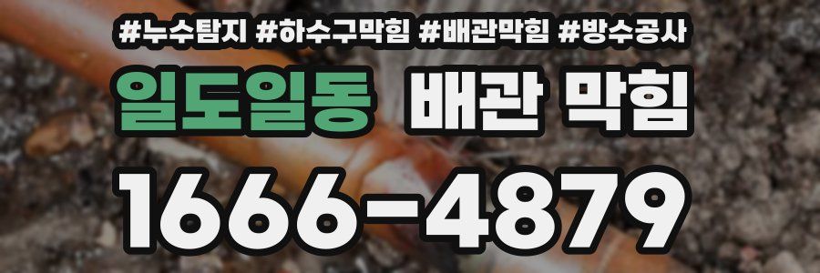 일도일동 배관 막힘