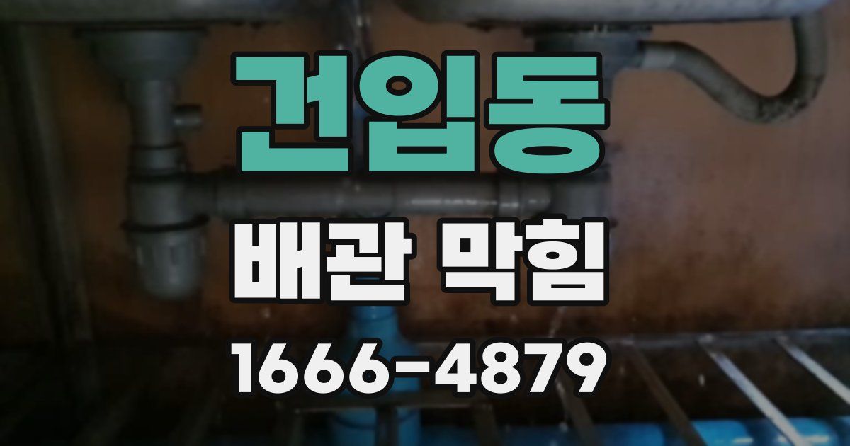 건입동 배관 막힘