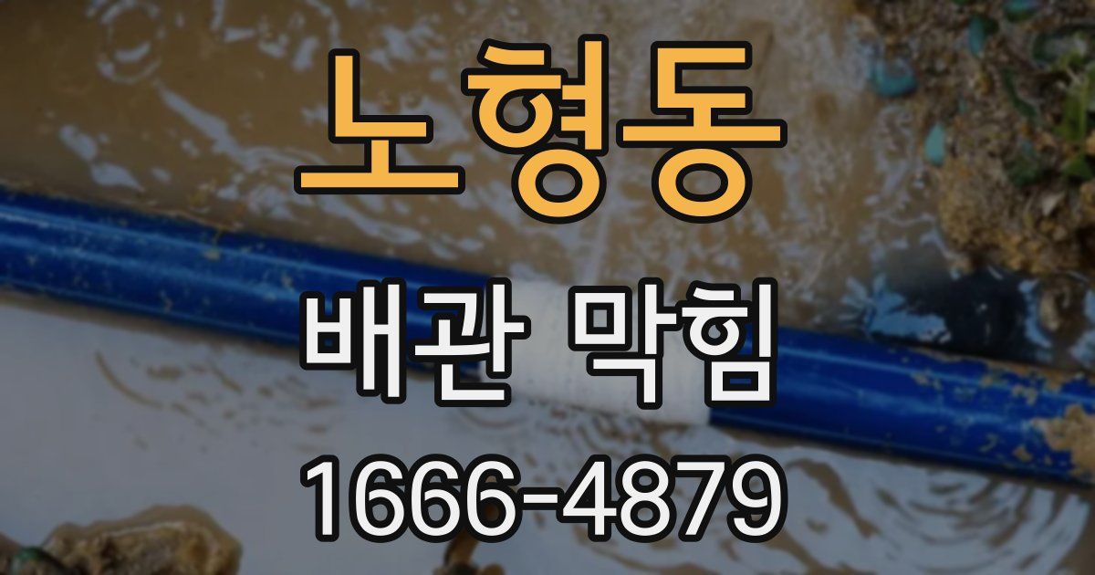 노형동 배관 막힘