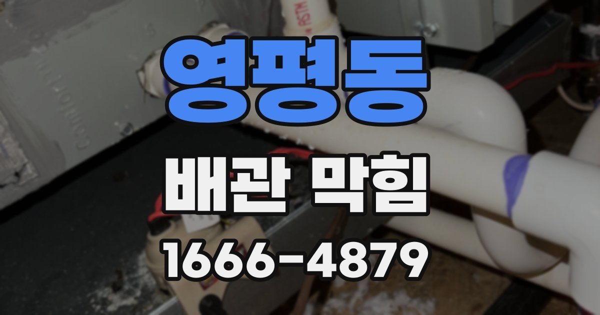 영평동 배관 막힘