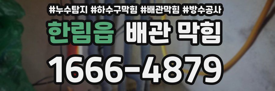 한림읍 배관 막힘