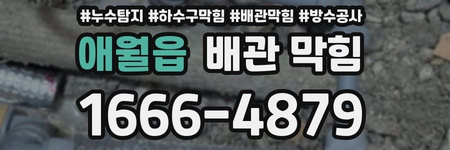 애월읍 배관 막힘
