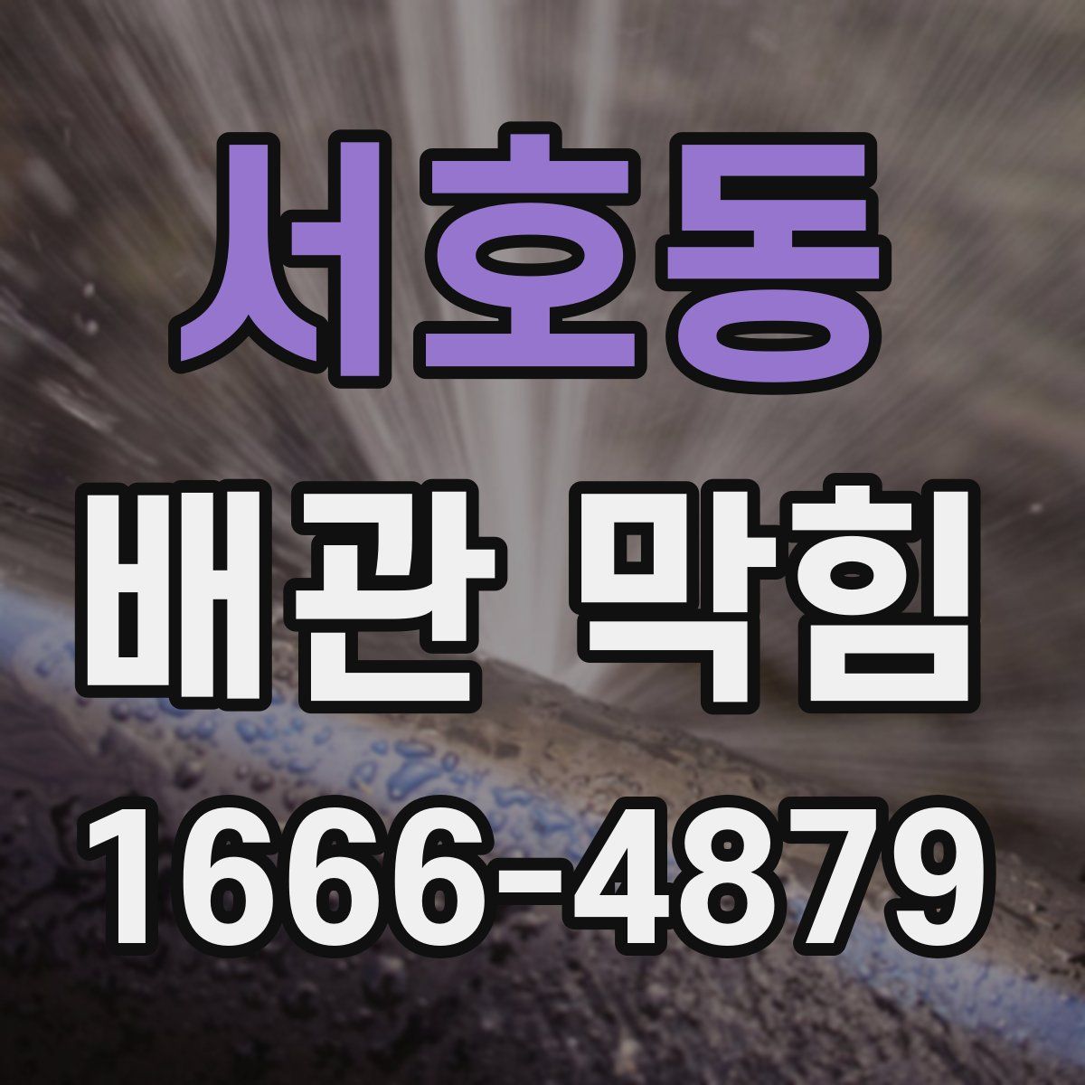 서호동 배관 막힘