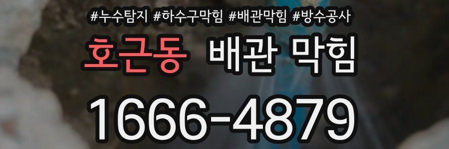 호근동 배관 막힘