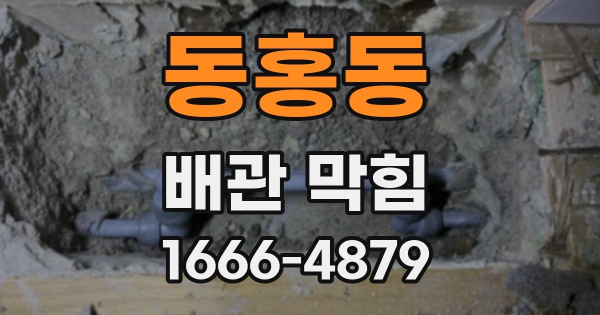 동홍동 배관 막힘