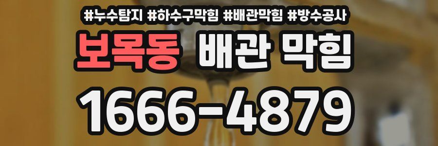 보목동 배관 막힘