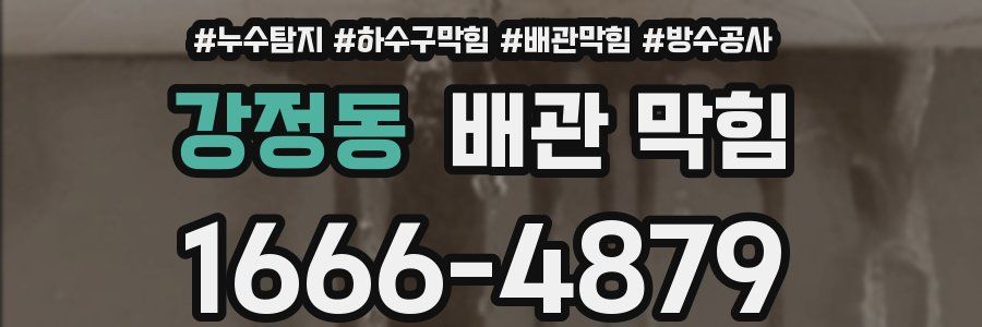 강정동 배관 막힘