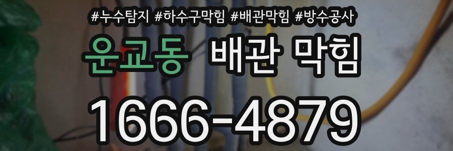 운교동 배관 막힘