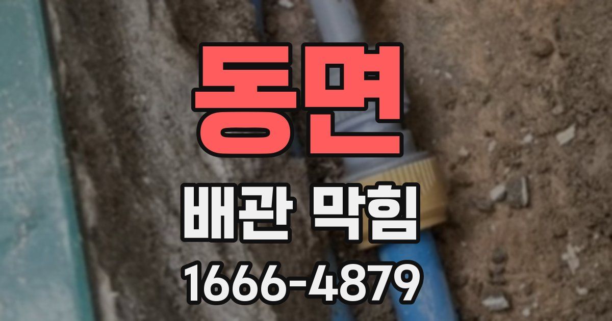 동면 배관 막힘