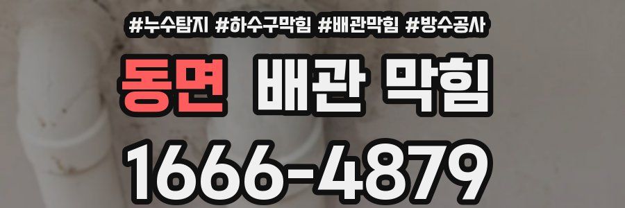 동면 배관 막힘