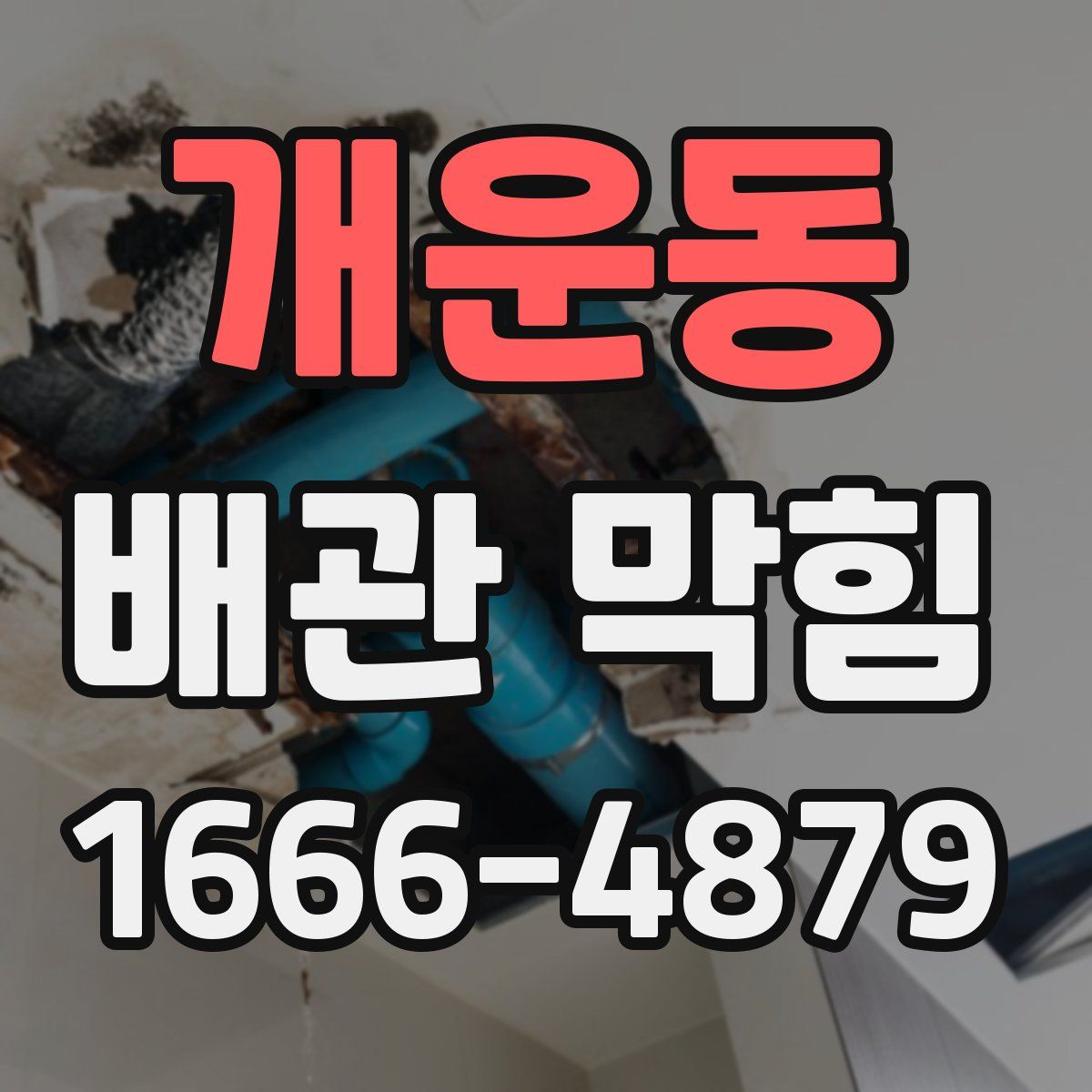개운동 배관 막힘