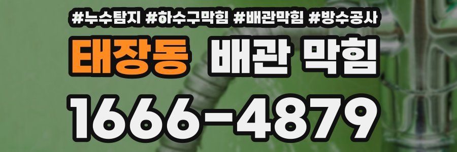 태장동 배관 막힘