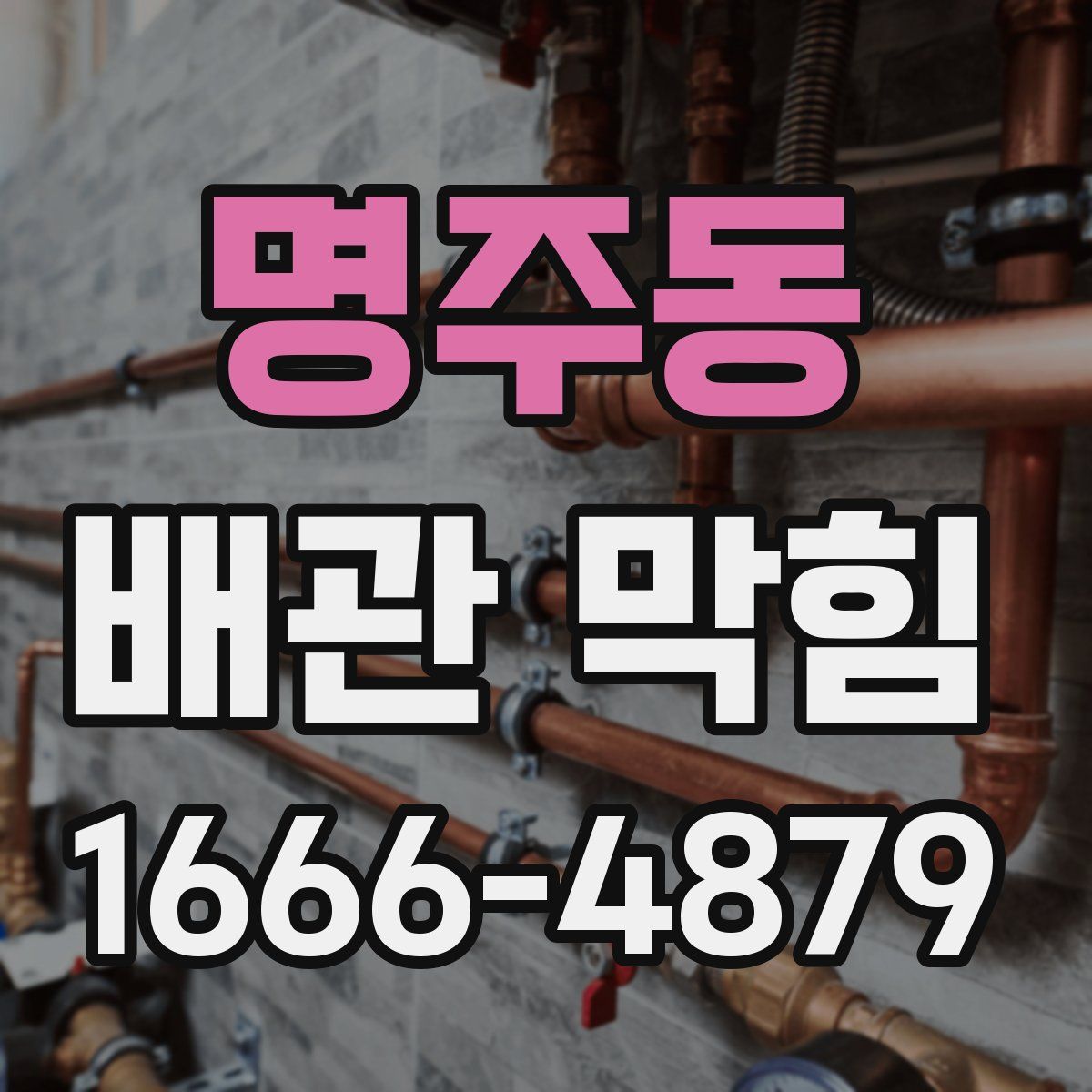 명주동 배관 막힘