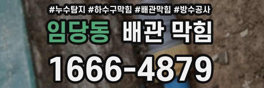 임당동 배관 막힘