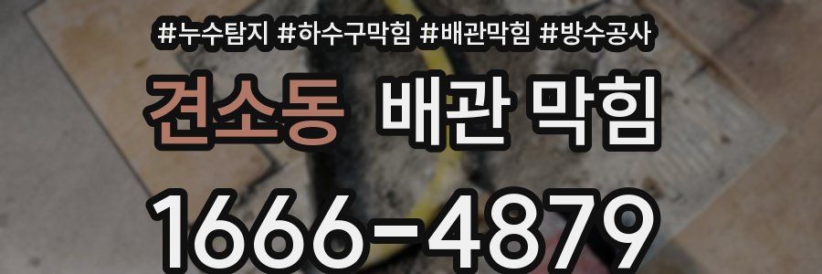 견소동 배관 막힘