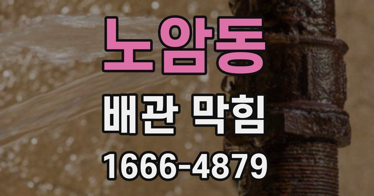 노암동 배관 막힘