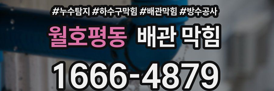 월호평동 배관 막힘
